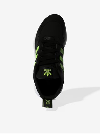 Zeleno-čierne detské teninsky adidas Originals Multix