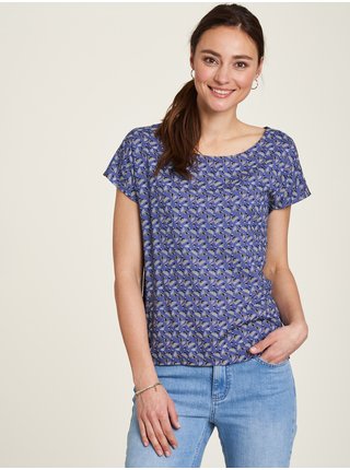 Fialové dámské vzorované tričko Tranquillo