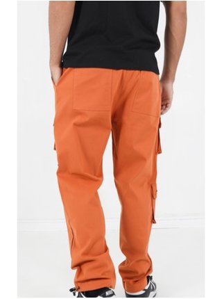 Oranžové pánské kalhoty s kapsami Sixth June
