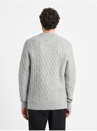 Šedý pánsky pletený sveter Celio Veceltic
