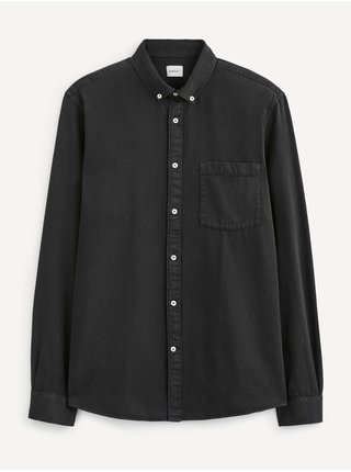 Černá pánská košile Celio Sasol 