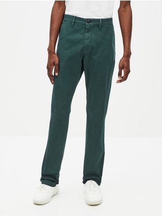 Zelené pánské kalhoty Celio Pobelt 