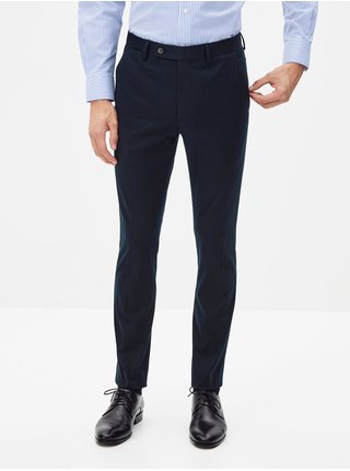 Tmavě modré pánské formální kalhoty Celio Novirgile 