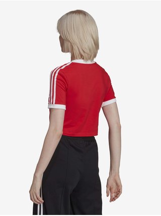 Červený dámsky crop top adidas Originals