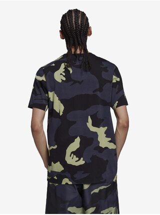 Zeleno-modré pánske maskáčové tričko adidas Originals