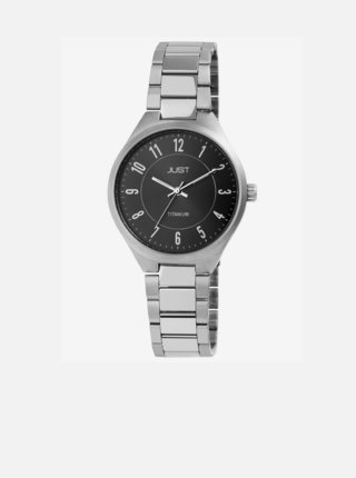 Dámské hodinky s kovovým páskem ve stříbrné barvě Just  