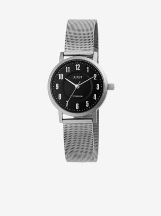 Dámské hodinky s nerezovým páskem ve stříbrné barvě Just  
