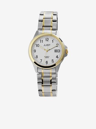 Pánské hodinky s nerezovým páskem ve stříbrné barvě Just  