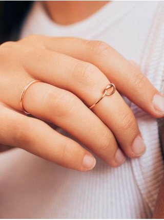 Prsten v růžovozlaté barvě  Millner 