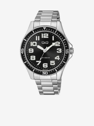Pánské hodinky s nerezovým páskem ve stříbrné barvě Q&Q