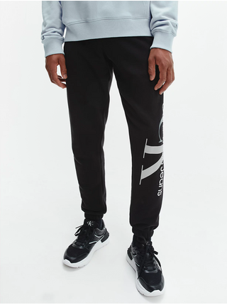 Čierne pánske vzorované tepláky Calvin Klein