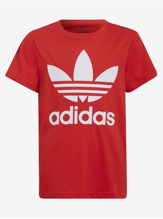 Červené dětské tričko adidas Originals