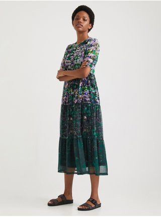 Voľnočasové šaty pre ženy Desigual - zelená