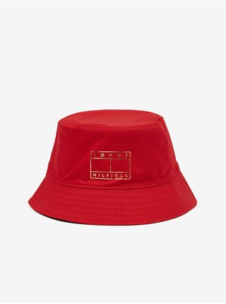 Červený dámsky klobúk Tommy Hilfiger