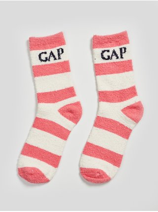 Růžové holčičí ponožky pruhované GAP