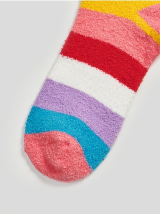 Červeno-fialové barevné holčičí pruhované ponožky GAP