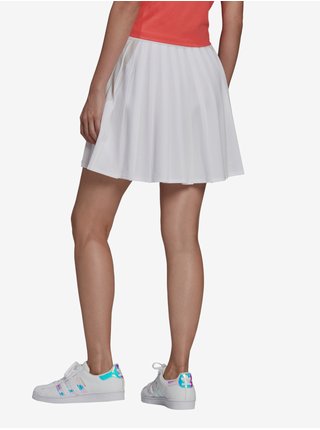 Biela plisovaná sukňa adidas Originals