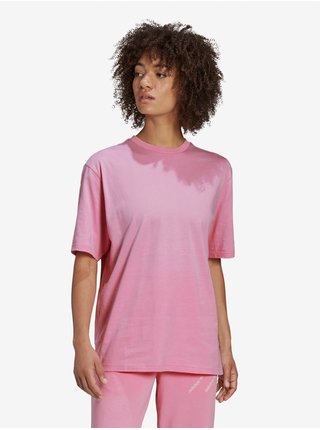 Růžové dámské oversize tričko adidas Originals