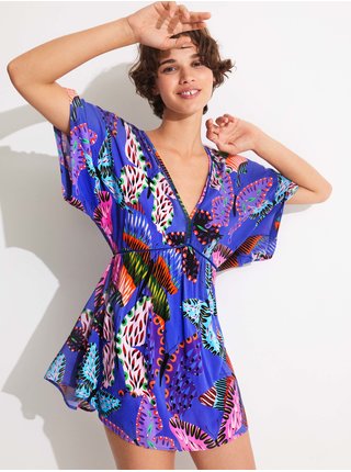 Letné a plážové šaty pre ženy Desigual - modrá