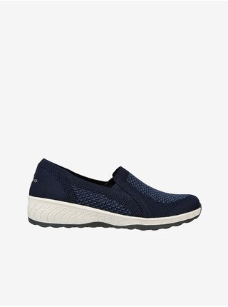 Tmavě modré dámské slip-on boty Skechers