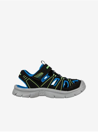 Modro-čierne chlapčenské sandále Skechers