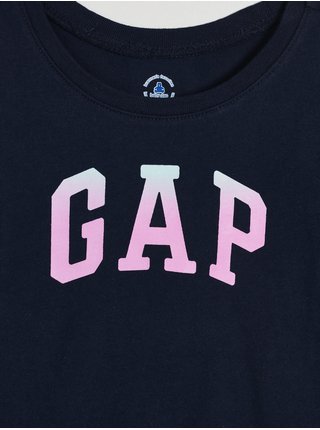 Tmavě modré holčičí tričko logo GAP