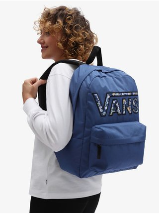 Modrý dámský batoh s nápisem VANS Realm Flying