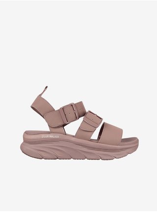 Starorůžové dámské sandály na platformě Skechers