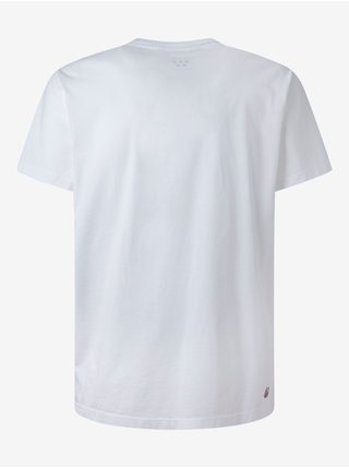 Biele pánske tričko Pepe Jeans Aleron