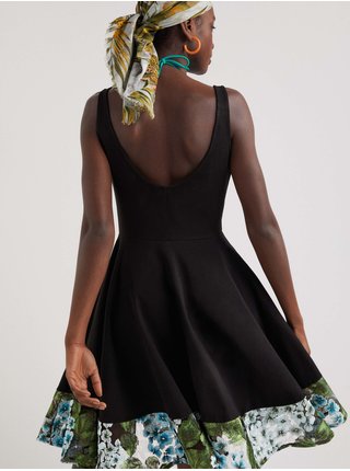 Černé dámské áčkové šaty Desigual Camile
