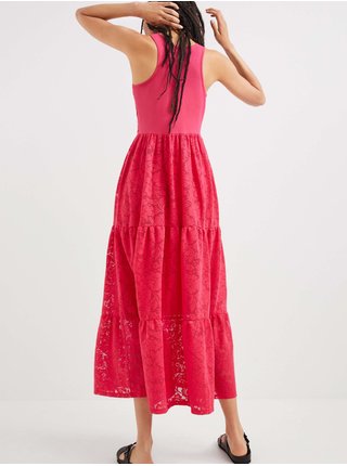 Šaty na denné nosenie pre ženy Desigual - ružová