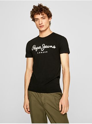 Čierne pánske tričko Pepe Jeans Original