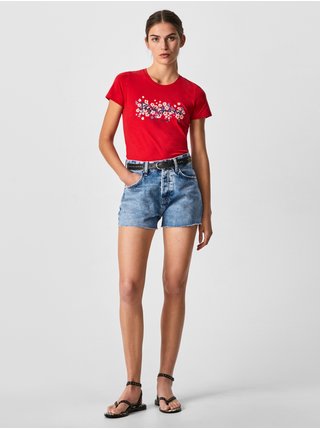 Červené dámske tričko Pepe Jeans Bego