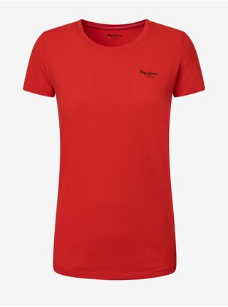 Červené dámské tričko Pepe Jeans Bellrose