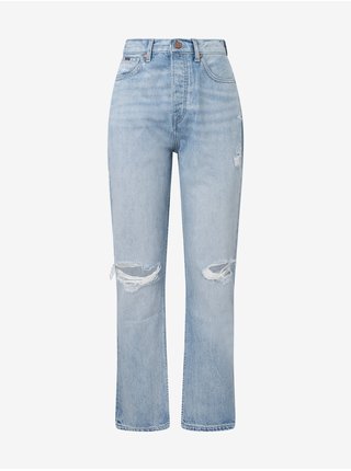 Světle modré dámské straight fit džíny Pepe Jeans Celyn