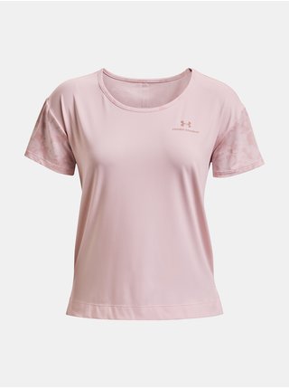Růžové dámské tričko Under Armour UA Rush Energy Novelty SS