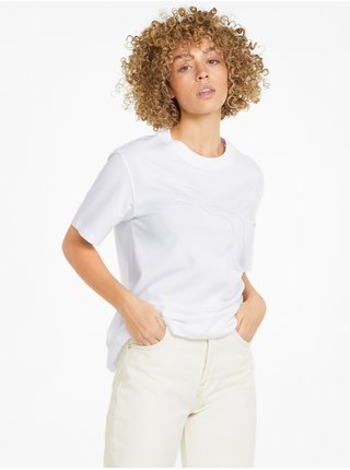 Biele dámske tričko s potlačou Puma Her