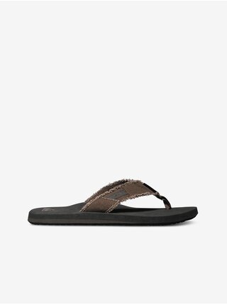 Tmavě hnědé pánské  pantofle Quiksilver