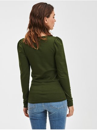 Zelené dámské tričko GAP modern henley