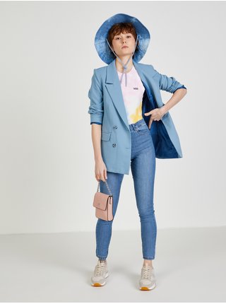 Modro-růžové dámské vzorované body VANS Body Suit