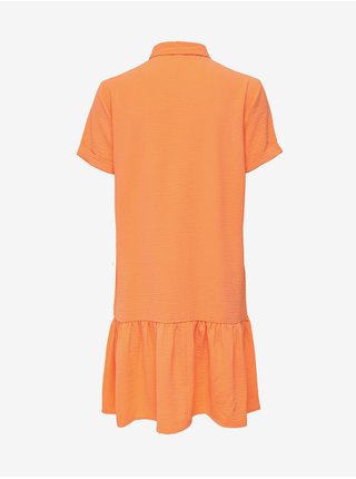 Oranžové košilové šaty s volánem JDY Lion