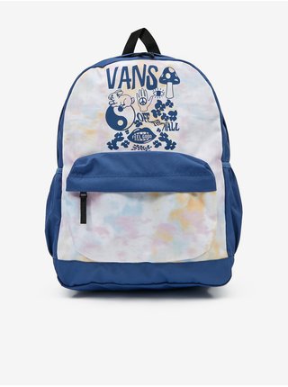 Růžovo-modrý dámský vzorovaný batoh VANS Sporty Realm