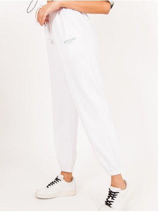 Bílé dámské tepláky blanc logo Jogging Pantalon