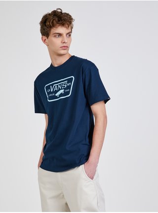 Tmavě modré pánské tričko s potiskem VANS