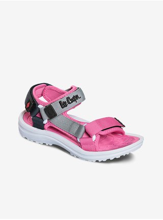 Ružové dievčenské sandále Lee Cooper