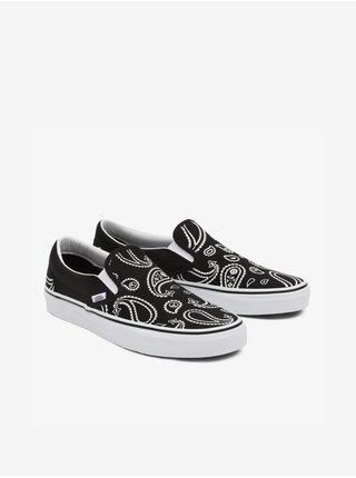 Černé pánské vzorované slip on tenisky VANS UA Classic Slip On