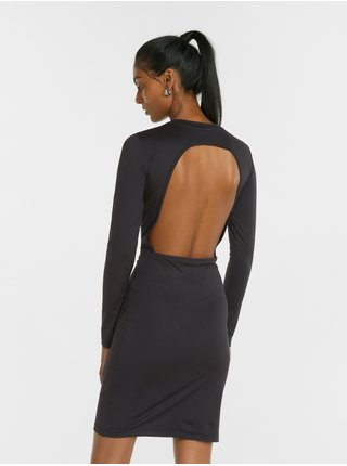 Černé dámské pouzdrové šaty s odhalenými zády Puma Crystal G.