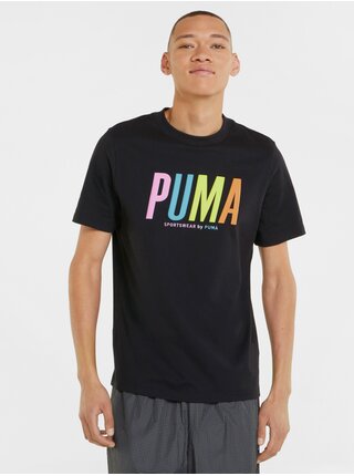 Černé pánské tričko s potiskem Puma Graphic