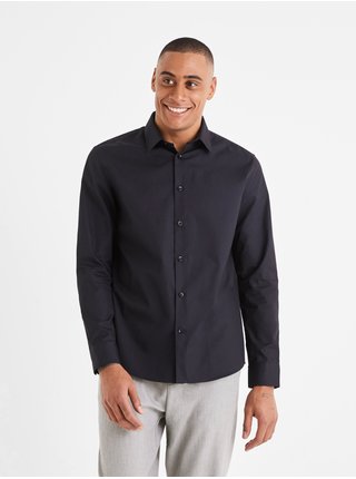 Černá pánská formální košile Celio Varegu 
