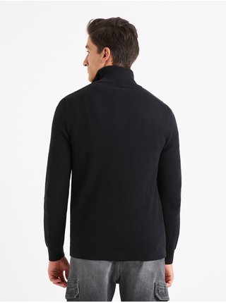 Čierny pánsky sveter so stojačikom Celio Velim